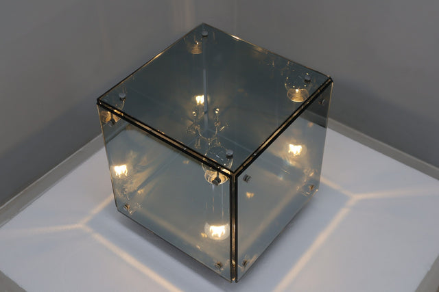 A.R.D.I.T.I. table lamp mirrored glass Prismar, SORMANI 1972