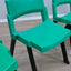 Italian ABS chairs 1980s LAMM Jahre Stapelstühle lot de 4 chaises empilables