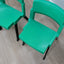 Italian ABS chairs 1980s LAMM Jahre Stapelstühle lot de 4 chaises empilables