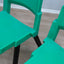 Italian ABS chairs 1980s LAMM Jahre Stapelstühle lot de 4 chaises empilables