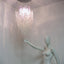 Murano glass cascade chandelier by AV Mazzega 1970s