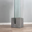 Acerbis Narciso post-modern mirror. Specchio vintage silhouette anni 80. Miroir design en pierre Serena. Postmoderner Spiegel.