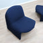 Pair of restored 1970s Alky armchairs by Giancarlo Piretti for Castelli in original blue fabric. Coppia poltrone Alky Piretti Castelli. Paire de fauteuils Alky bleu. Paar Alky Sessel blau.
