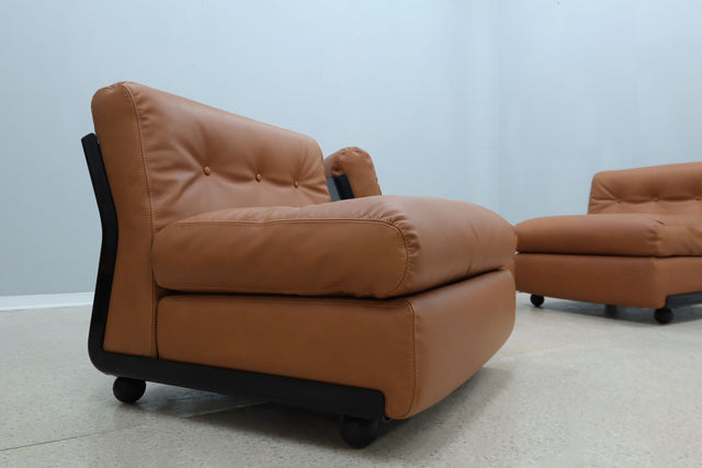 AMANTA leather armchairs Mario Bellini for C&B 1960s