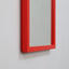 intage Kartell Mod. 4727 red ABS mirror, 1970s. Specchio rosso Anna Castelli Kartell. Miroir rouge design italien. Roter Design Spiegel