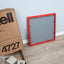 intage Kartell Mod. 4727 red ABS mirror, 1970s. Specchio rosso Anna Castelli Kartell. Miroir rouge design italien. Roter Design Spiegel