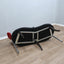 1990s Italian black and red post modern design bench