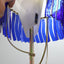 1980s Artemide blue glass floor lamp by Toni Cordero. Lampadaire Artemide verre bleu 1980. Artemide Stehleuchte Blaues Glas Toni Cordero.