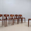 Augusto Savini dining chairs POZZI 1970s