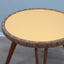 Augusto Romano round beech and straw side table 194Os