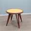 Augusto Romano round beech and straw side table 194Os