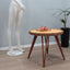 Augusto Romano round beech and straw side table 194Os