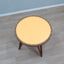 Augusto Romano round beech and straw side table 194Os