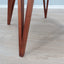 Augusto Romano round beech and straw side table 194Os