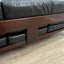 Afra & Tobia Scarpa "Bastiano" 3-seater sofa for Gavina 1960s black Leather