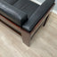 Afra & Tobia Scarpa "Bastiano" 3-seater sofa for Gavina 1960s black Leather