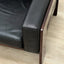Afra & Tobia Scarpa "Bastiano" 3-seater sofa for Gavina 1960s black Leather