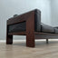 Afra & Tobia Scarpa "Bastiano" 3-seater sofa for Gavina 1960s black Leather