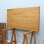1970s Italian Brutalist Beech Desk & Leather Chairs Brutalist Schreibtisch Escritorio bureau vintage madera Castiglioni