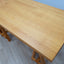 1970s Italian Brutalist Beech Desk & Leather Chairs Brutalist Schreibtisch Escritorio bureau vintage madera Castiglioni