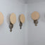 Brutalist wall lamp 1970s, set of 5