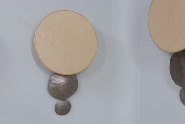 Brutalist wall lamp 1970s, set of 5