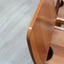 Set of 4 1970s Italian bentwood high-back dining chairs in Carlo Scarpa style. Set 4 sedie anni 70 multistrato curvato. Chaises vintage 1970.