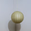 1970s Italian Cocoon globe pendant lamp with teak wood details. Lampadario Cocoon anni 70. Suspension vintage Italienische Kugellampe.