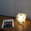 Cubosfera lamp by Alessandro Mendini for Fidenza Vetraria. Lampada vetro anni 60, 60er Glaskugel Lampe, lampe cube vintage, lámpara de mesa retro.