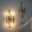 STILNOVO brass and aluminun tubes sconces 1950s
