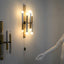 STILNOVO brass and aluminun tubes sconces 1950s