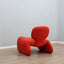 Rare red Djinn chair by Olivier Mourgue for Airborne; poltrona Space Age originale; fauteuil vintage rouge; seltener Djinn Sessel; sillón de diseño.