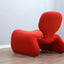 Rare red Djinn chair by Olivier Mourgue for Airborne; poltrona Space Age originale; fauteuil vintage rouge; seltener Djinn Sessel; sillón de diseño.