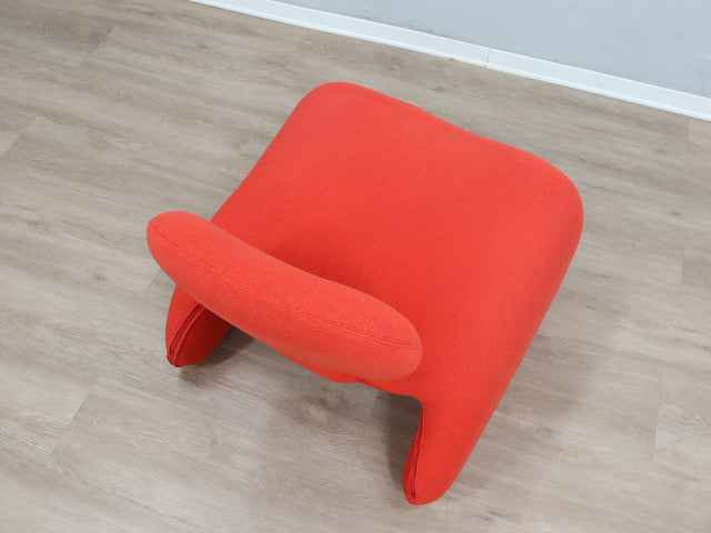 Rare red Djinn chair by Olivier Mourgue for Airborne; poltrona Space Age originale; fauteuil vintage rouge; seltener Djinn Sessel; sillón de diseño.