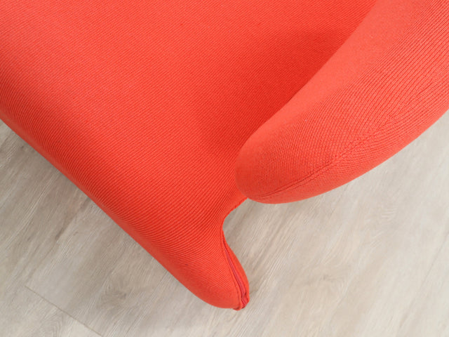 Rare red Djinn chair by Olivier Mourgue for Airborne; poltrona Space Age originale; fauteuil vintage rouge; seltener Djinn Sessel; sillón de diseño.