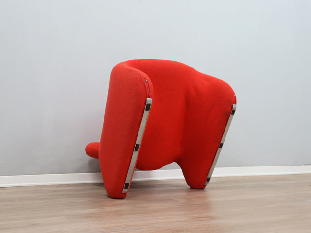 Rare red Djinn chair by Olivier Mourgue for Airborne; poltrona Space Age originale; fauteuil vintage rouge; seltener Djinn Sessel; sillón de diseño.