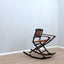 Mid century folding rocking chairs F.lli Reguitti 1950s