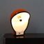 Fabio Lenci Birgitta lamp iGuzzini 1960s. Lampada Space Age arancione. Lampe orange vintage. Vintage Space Age Leuchte. Lámpara diseño italiano Sabot.