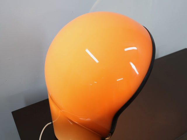 Fabio Lenci Birgitta lamp iGuzzini 1960s. Lampada Space Age arancione. Lampe orange vintage. Vintage Space Age Leuchte. Lámpara diseño italiano Sabot.