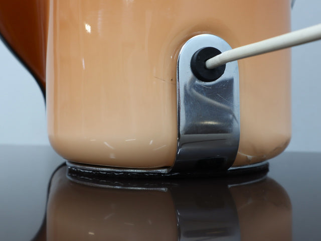 Fabio Lenci Birgitta lamp iGuzzini 1960s. Lampada Space Age arancione. Lampe orange vintage. Vintage Space Age Leuchte. Lámpara diseño italiano Sabot.