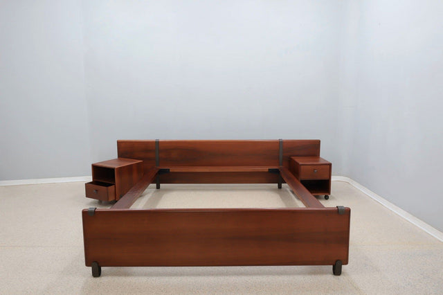 Fabio Lenci double bed with nightstands Bernini 1970s