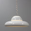 White Fior di Loto hanging lamp Afra Tobia ScarpaFLOS 1960s