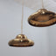 Fiori di Loto brass hanging lamp FLOS 1960s 