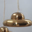 Fiori di Loto brass hanging lamp FLOS 1960s 