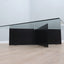 Large 1980s coffee table custom design by Helg & Albini Studio