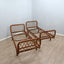 1960s Franca Helg for Bonacina rattan malacca daybeds. Paire lits jour en rotin Franca Helg 60s. Franca Helg Bonacina Rattan Daybeds.