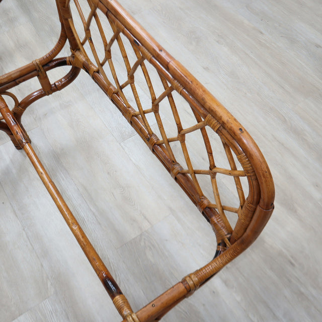 1960s Franca Helg for Bonacina rattan malacca daybeds. Paire lits jour en rotin Franca Helg 60s. Franca Helg Bonacina Rattan Daybeds.