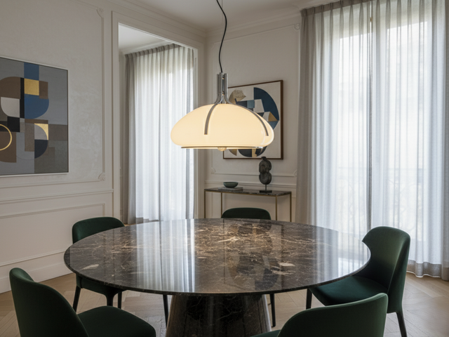 Lampada 'Quadrifoglio' Gae Aulenti  1970 Italian suspension iGuzzini lampe design Pendant Light 
