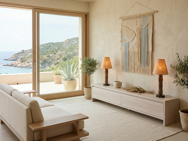 Pair of 1970s Italian decorative table lamps raphia & parchment