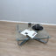 1960s Gianfranco Frattini 784 Cassina chrome & glass coffee table. Table basse chrome verre Frattini Cassina. Frattini 784 Cassina Couchtisch.